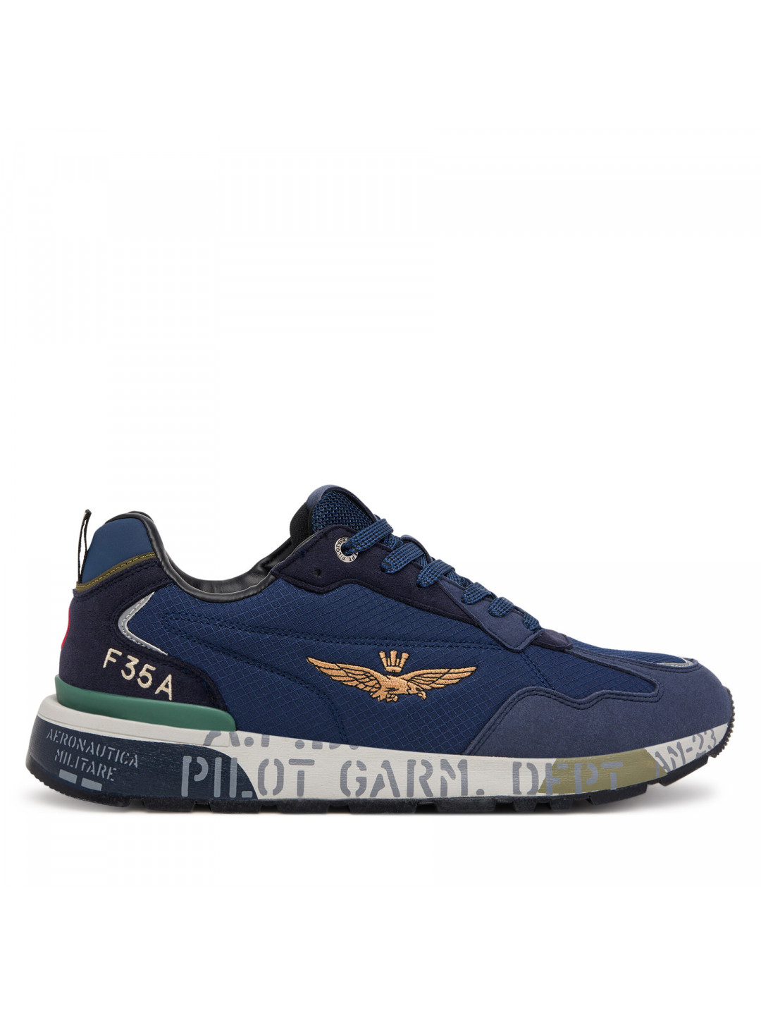 Sneakersy Aeronautica Militare 252SC0276UCT04249 Tmavomodrá